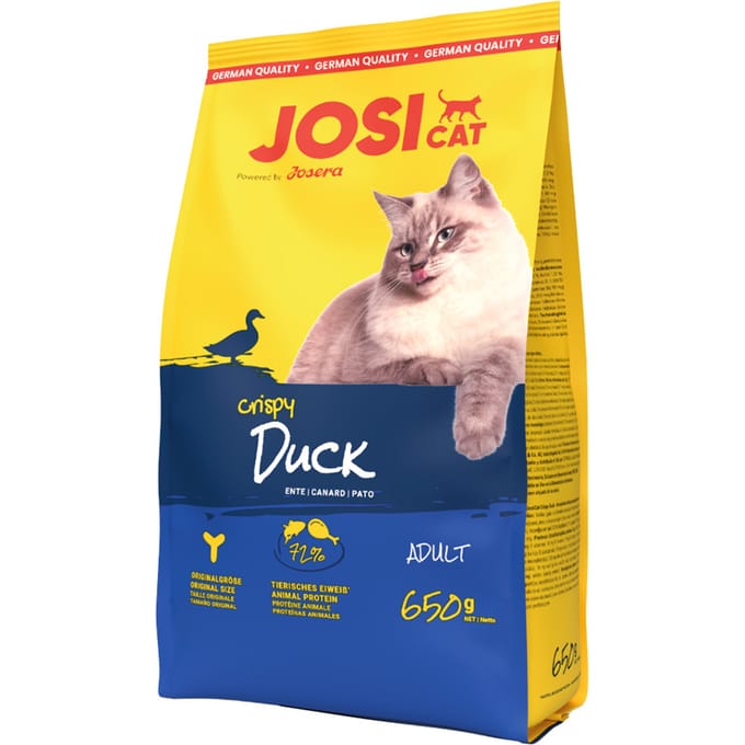 650g Josera JosiCat Crispy Duck droogvoer voor katten