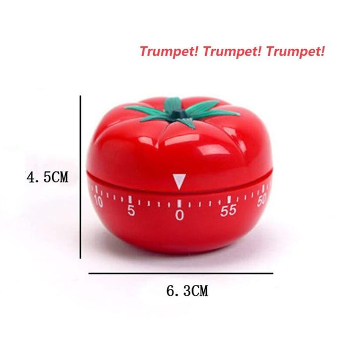 1 st. Rode Tomaten Vorm Keuken Kook Timer Herinnering Wekker Creatieve Leuke Timer Mechanische Timer Duurzame Kook Gadgets rood