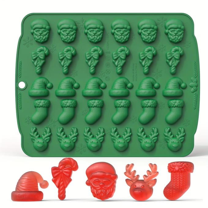 Moule à chocolat de noël 3D en Silicone, moule à gelée de bonbons, outil de décoration de gâteau à faire soi-même, outils de cuisson café