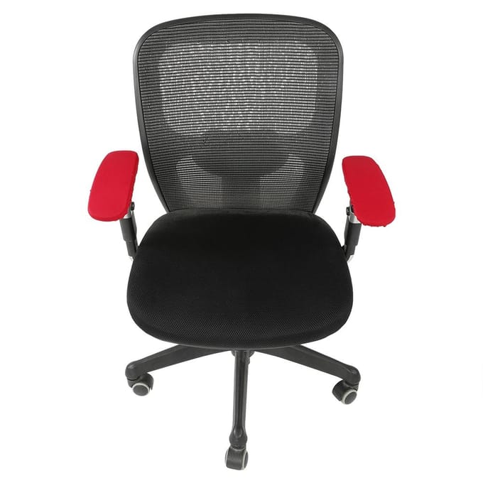 Een paar elastische, rekbare armleuninghoezen voor bureaustoelen, verwijderbare armleuningbeschermers voor computerstoelen red