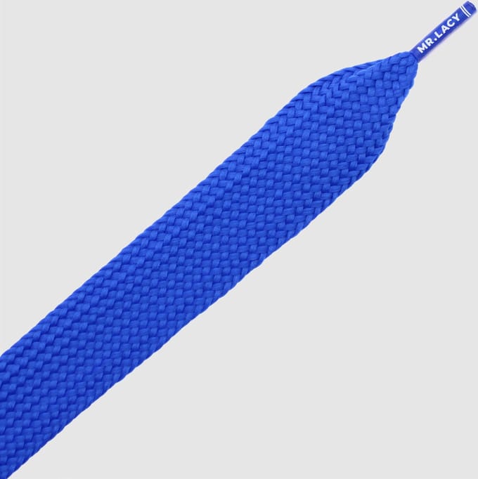 Mr. Lacy Fatties Cobalt Blue 130cm lang 25mm breed