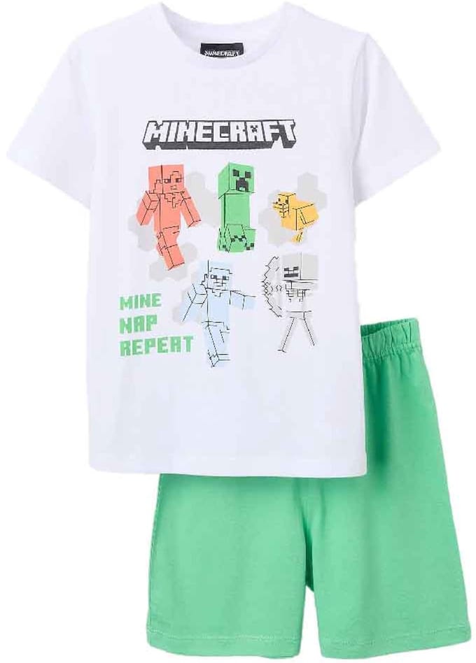 Zippy 3107147801 Korte Mouw Pyjama Groen,Wit 5-6 Years Jongen