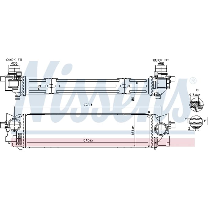 Intercooler NISSENS 961265