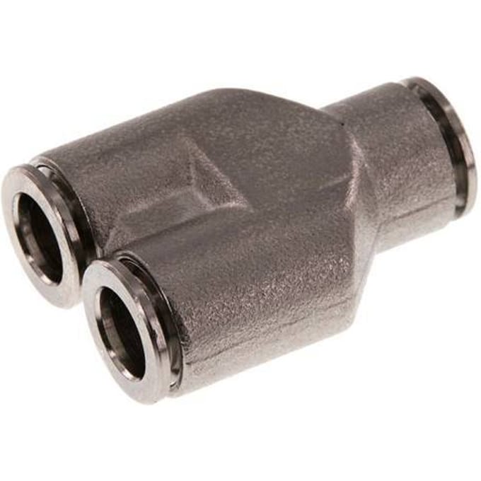 8mm Y-koppeling Messing Insteekfitting FKM
