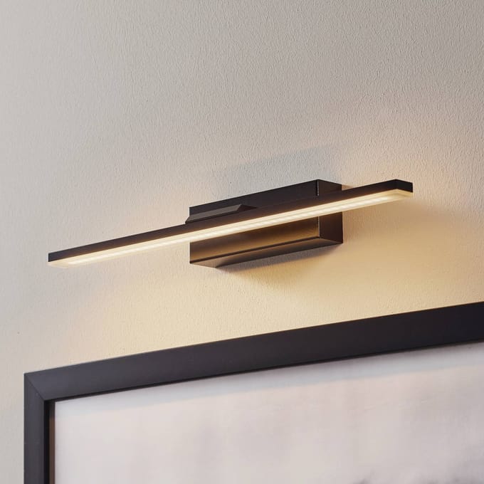 MCJ LED wandlamp Miroir 40 cm zwart 3000K