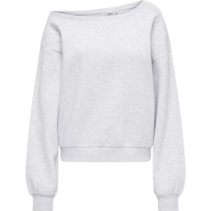 Only Trui Onlrhina L/s One Shoulder Cc Swt 15361160 Light Grey Melange Dames Maat - M
