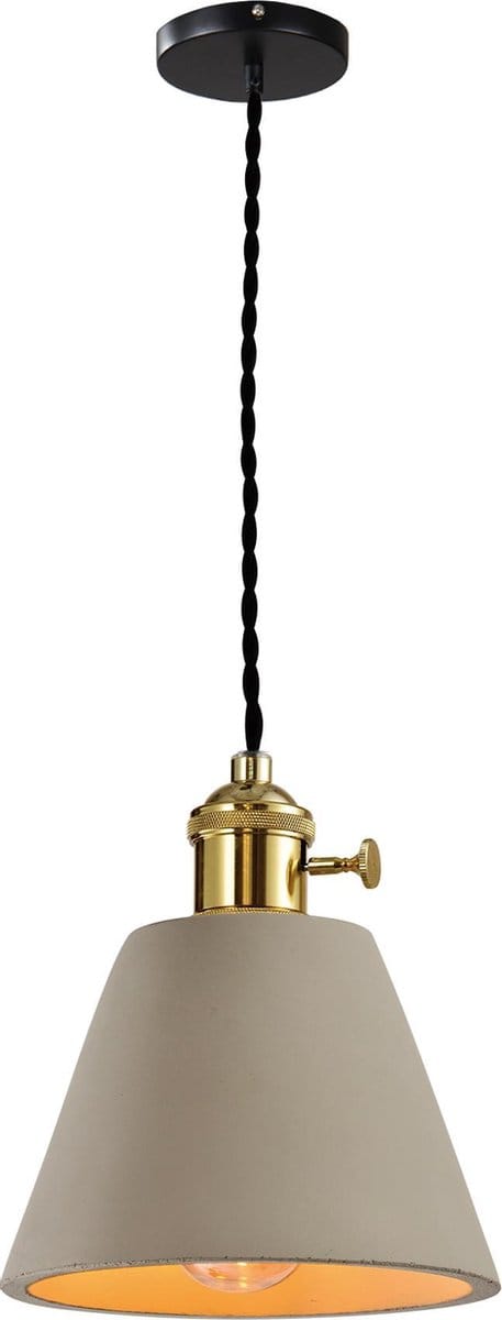 QUVIO Industriële hanglamp - Beton - D 12 cm