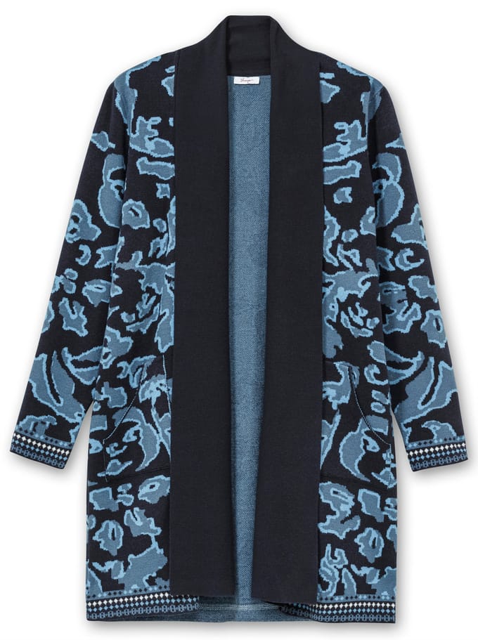 Lang gebreid vest
