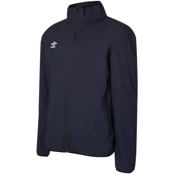 Umbro Heren Club Essential Bonded Jacket (Donker marine/wit)