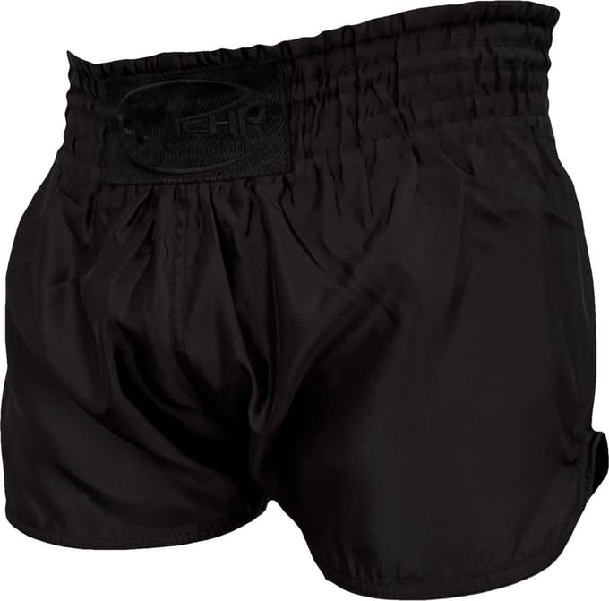 PunchR™ Muay Thai Shorts Plain Zwart - M