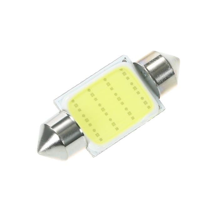 10 stuks Festoon 36mm C5W COB LED Wit Interieur SMD Lamp Auto Lichtbron 36mm beige