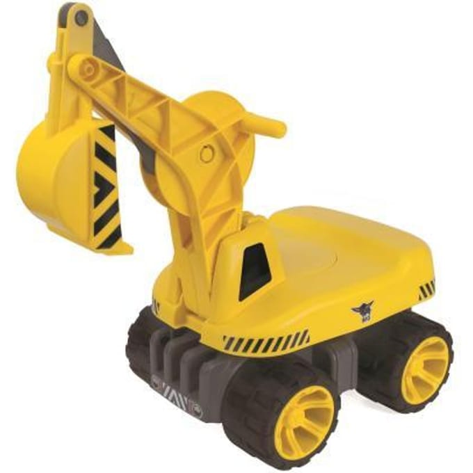 BIG - Power Worker Maxi Graafmachine - Loopauto - Werkvoertuig - 50kg belastbaar - vanaf 3 jaar - Buitenspeelgoed