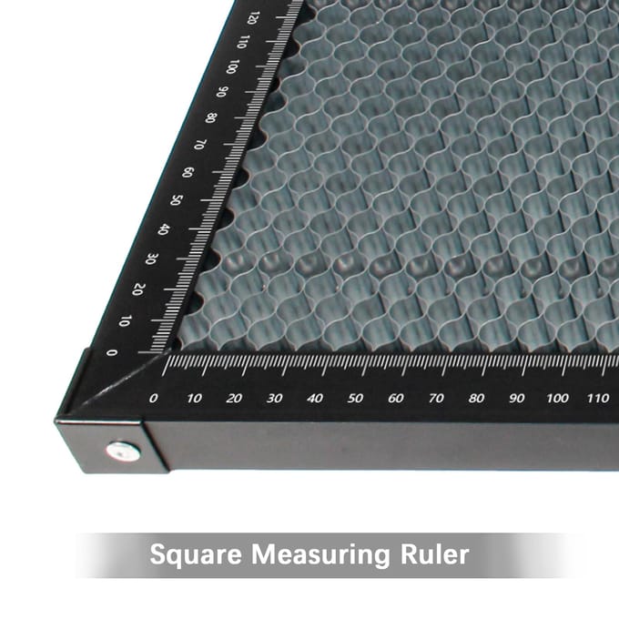 Table de travail en nid d'abeille pour graveur laser, plate-forme pour panneau en acier avec mesure pour 40x40cm