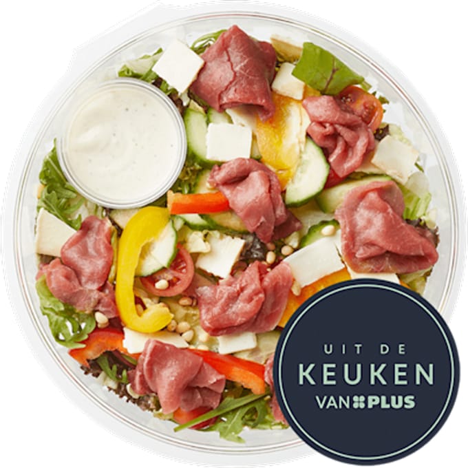 Lunchsalade carpaccio truffelmayo