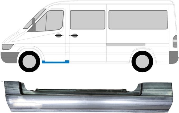 Reparatie dorpel voorste deuren voor Mercedes Sprinter 1995-2006 / Links