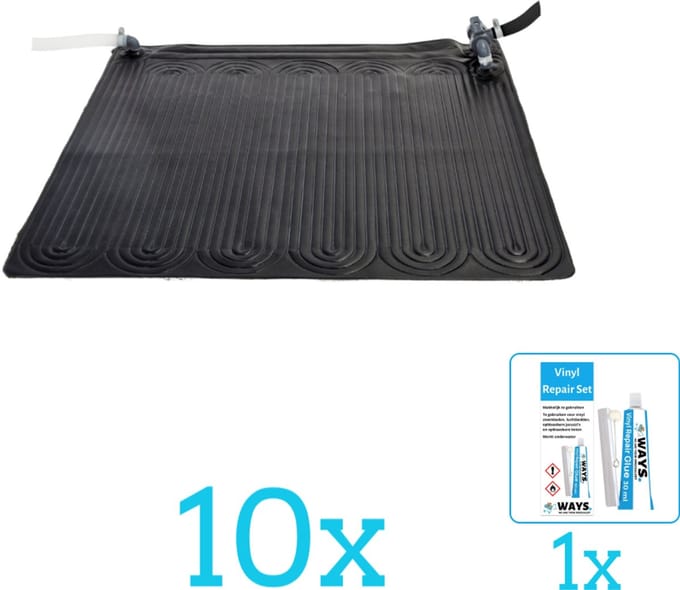 Intex Solar Mat - Zwembad Verwarming - 28685 - Volumebundel - Solar Mat - 10-delig