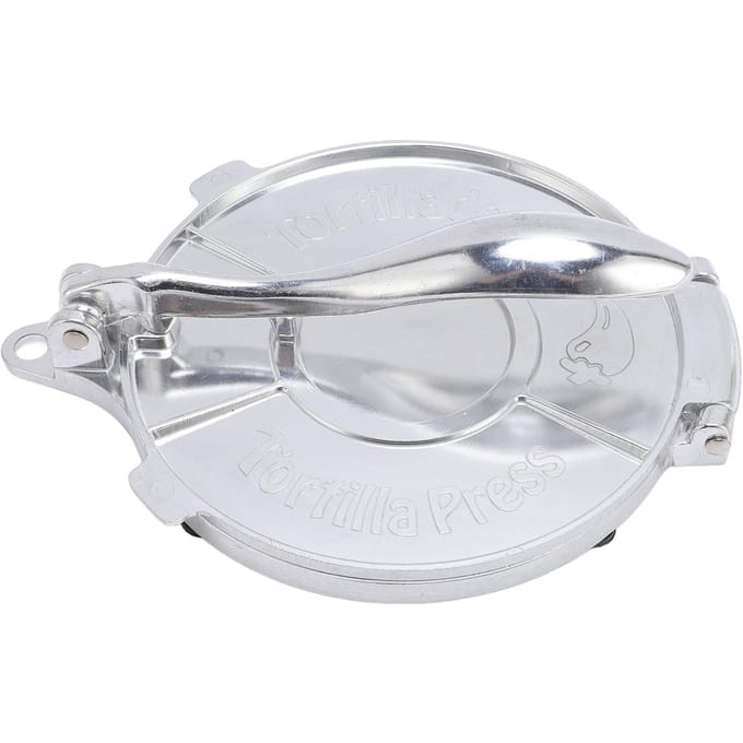Tortillapers 8in Koker Aluminiumlegering Deeg Verdunner Multifunctioneel Keukengerei Tool Silver gray