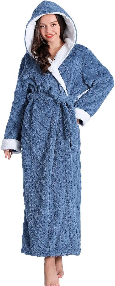Dames Badjassen van Flanel Fleece