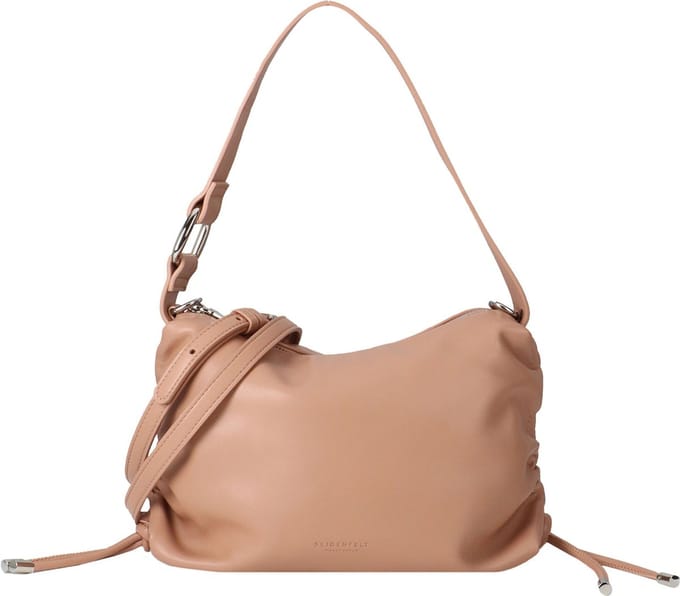 SEIDENFELT MANUFAKTUR Schoudertas Auri Shoulderbag Dune Lichtbruin