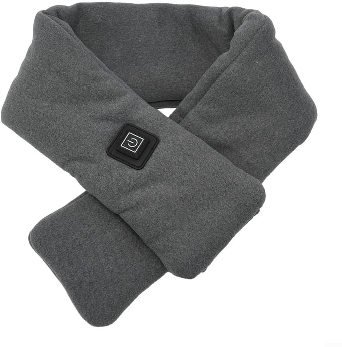Dailygoods - Efficiënte warmteverdeling - Verwarmde sjaal - USB oplaadbaar - Grafiet zwart - Instelbare temperatuur - Comfortabel en ademend - Geschik...