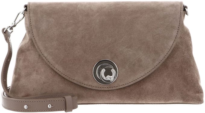 COCCINELLE Leren schoudertas Nikla Suede Bim Handbag Warm Taupe