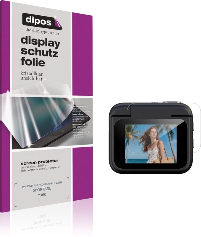 dipos – 4x Beschermfolie geschikt voor SPORTARC Y360 | Krasbestendige & heldere Screenprotector Ultra-Thin