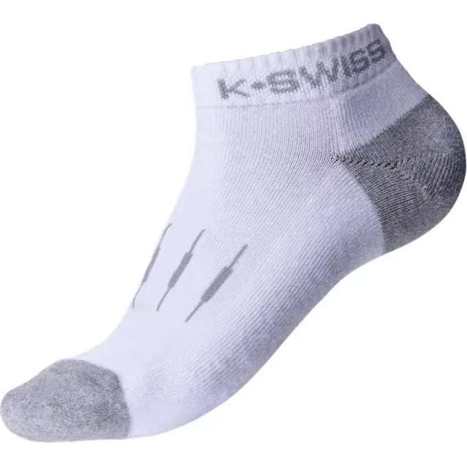 K-Swiss Tennissokken Verpakking 3 Stuks Dames-Wit,Lichtgrijs