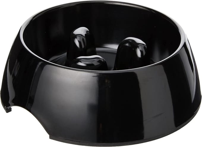 Zware Anti-Scoff Melamine Slow Feeder Kom voor Honden - Medium 14,5 x 14,5 x 4,5 cm