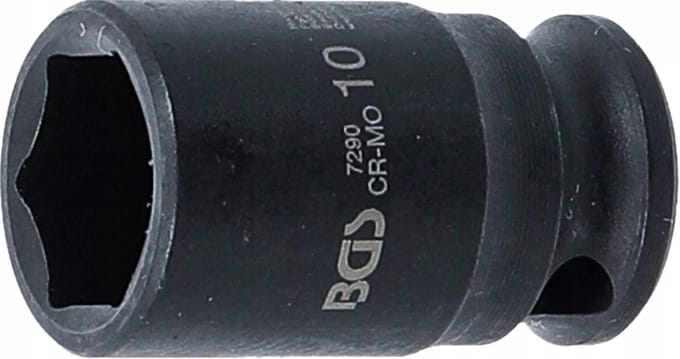 BGS Kracht Dopsleuteldop zeskant - 1/4 - 10 mm