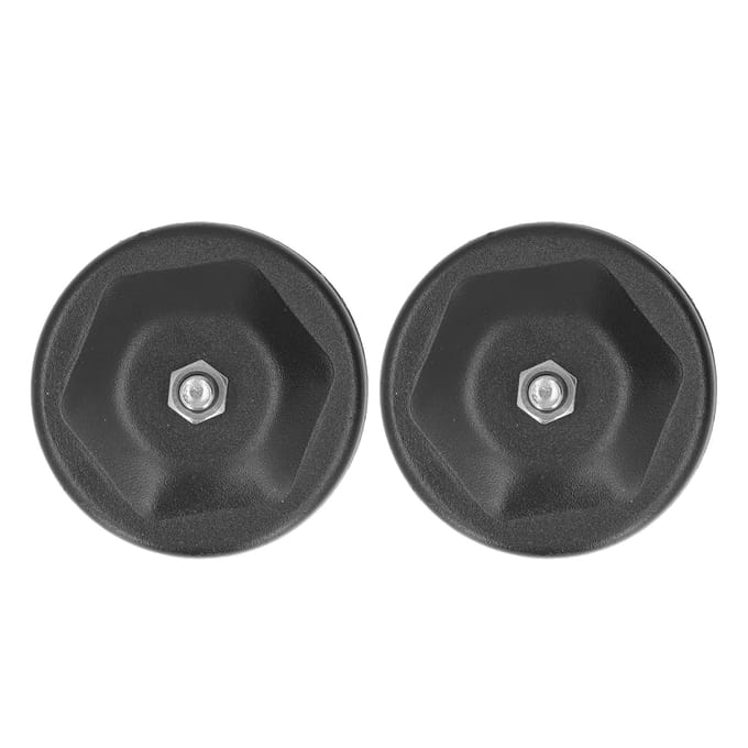 2 stuks Magnetische Montagevoet Krasvrij Niet-destructieve Installatie Zwart Universeel voor LED-licht black