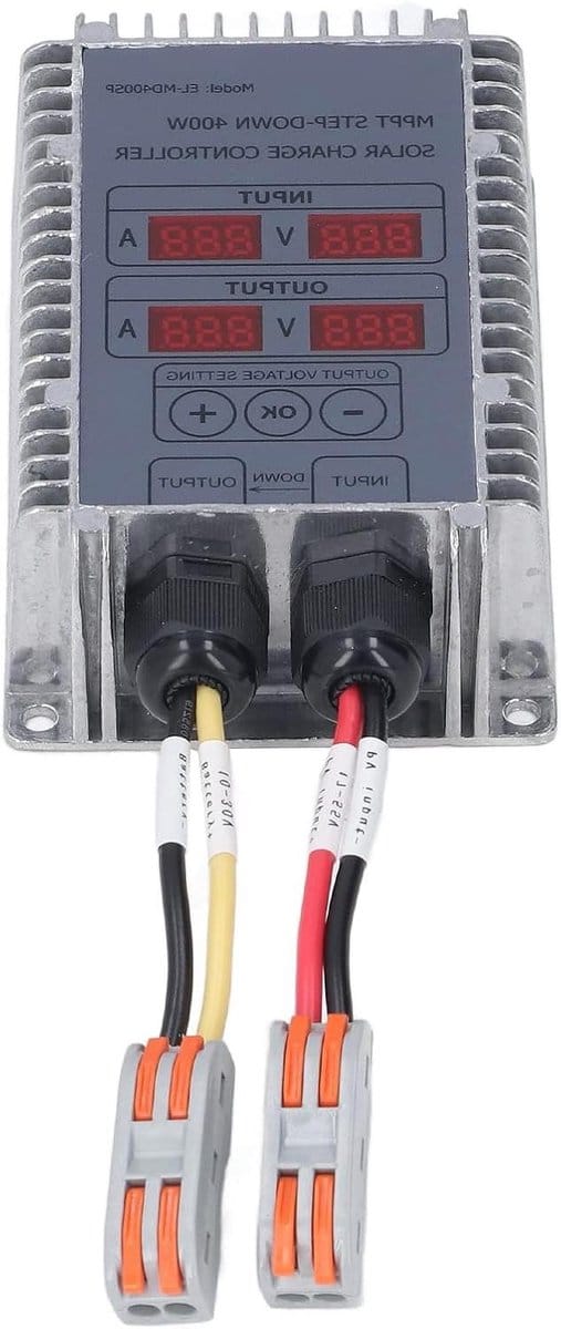 Solar Laadregelaar - MPPT Controller - Batterij Opladen - Efficiënte Energieconversie - 10-30V - Aluminium