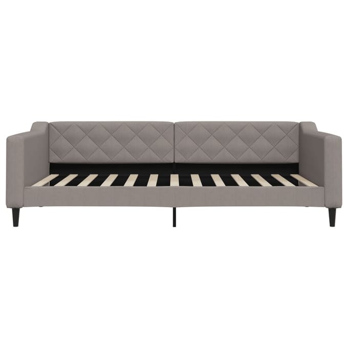 vidaXL - Slaapbank - 100x200 - cm - stof - taupe