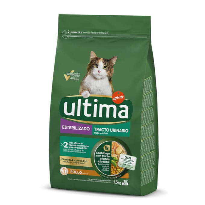 1,5kg Ultima Cat Sterilised Urinary Kip droogvoer voor katten