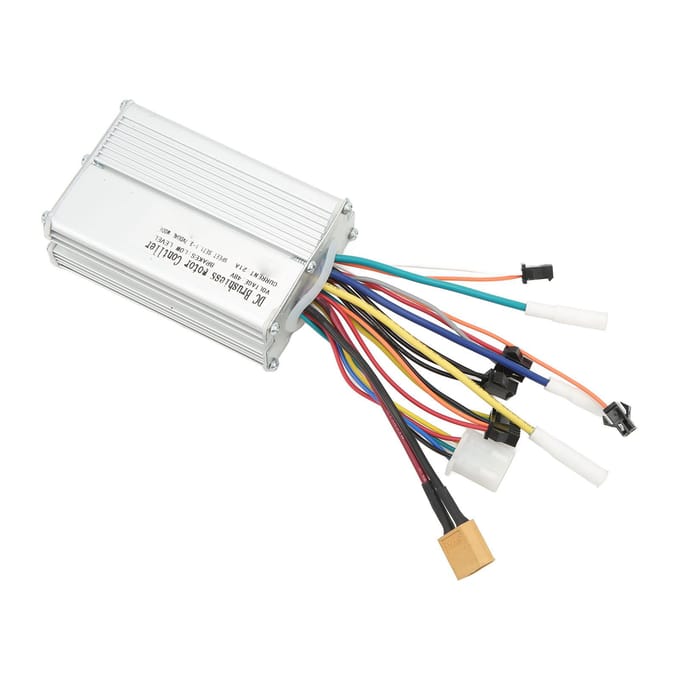48V Borstelloze Motor Controller 21A Gevoelige Controle Aluminiumlegering DC Borstelloze Controller voor Elektrische Scooter white