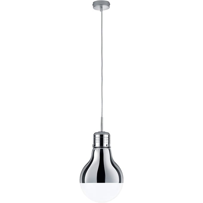 TRIO, Hanglamp, Edison, Glas, Transparant helder, Armatuur: Metaal, :20,0cm, H:120,0cm
