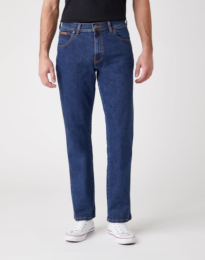 WRANGLER STRAIGHT DARKSTONE REGULAR JEANS-HEREN