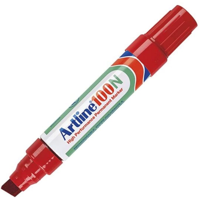 ARTLINE 100 NEAT - Permanent Marker - 1 stuk - 7,5-12mm Lijndikte - Rood