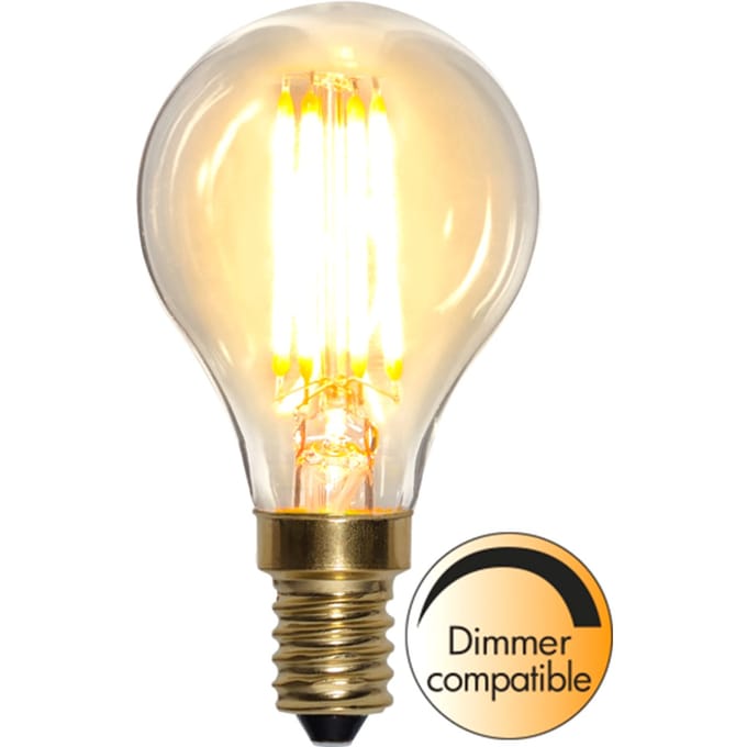 Kogellamp - E14 - 4.5W - Super Warm Wit <2200K - Dimbaar - Filament - Helder