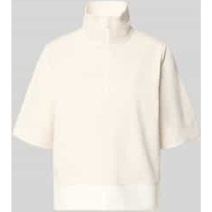 Sweatshirt met opstaande kraag en 1/2-mouwen