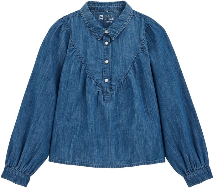 WE Fashion Meisjes denim blouse