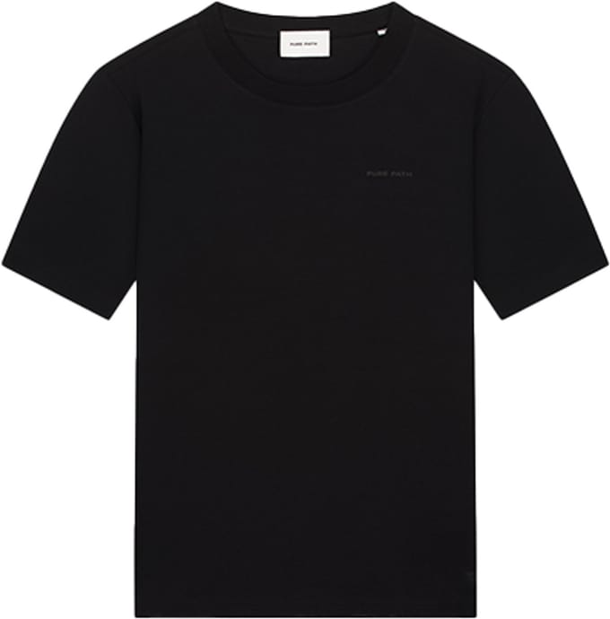 PURE PATH Essential Triangle Tee Polo's & T-shirts Heren - Polo shirt - Zwart - Maat S