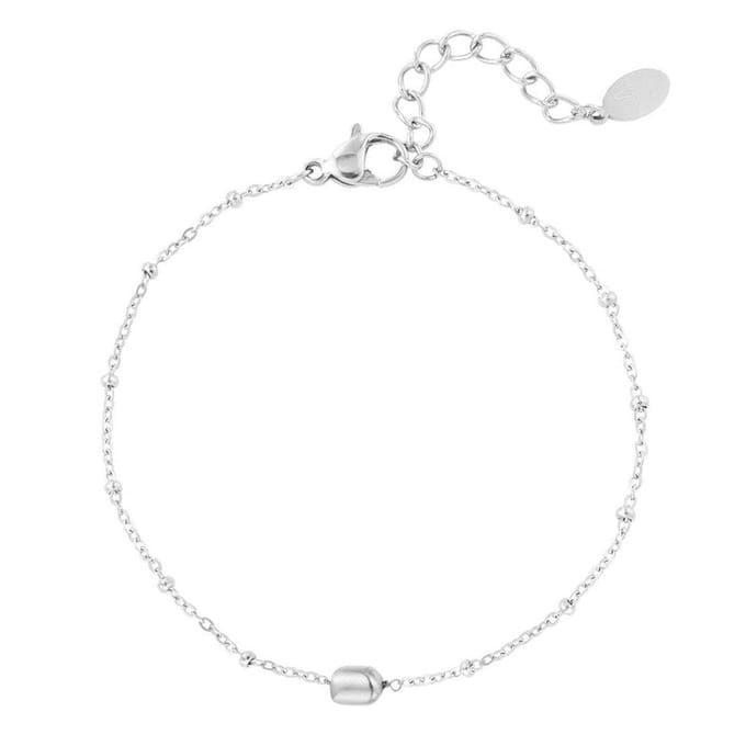 Yehwang Armband Balletjes zilver