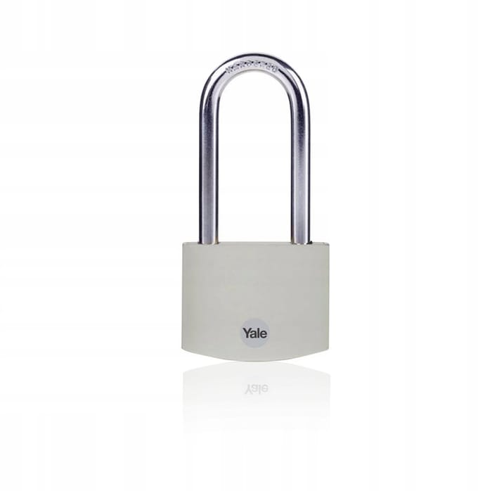 Yale aluminium hangslot grijs 38 mm - veilig en compact