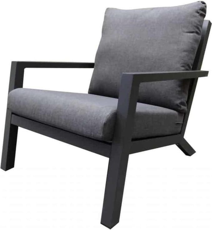 Malaga lounge tuinstoel aluminium antraciet
