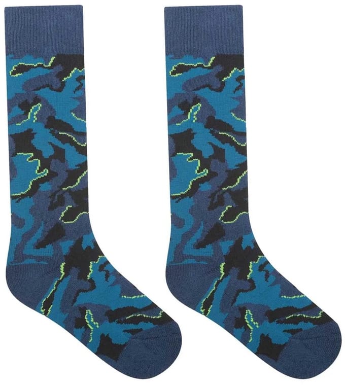 Dare2b Printed Ski Lange Sokken Blauw EU 23-27 Kinderen