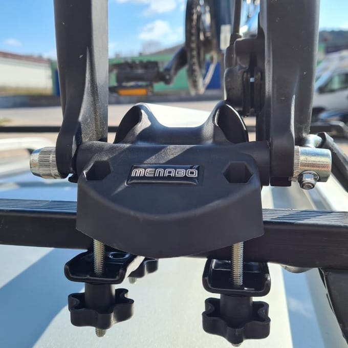 Bagagedrager Fietsdrager Dak Menabo Bike Pro Zilver Voor Fiets