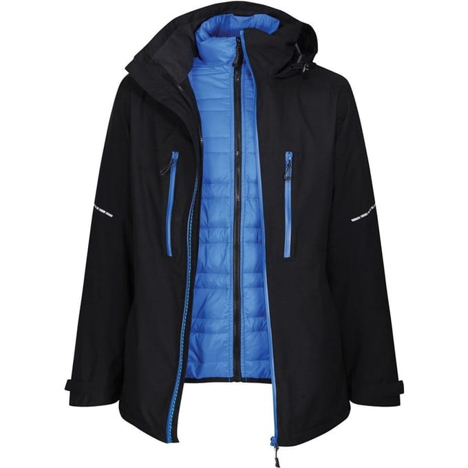 Regatta Heren X-Pro Evader III Jas (Zwart/Oxford Blauw)
