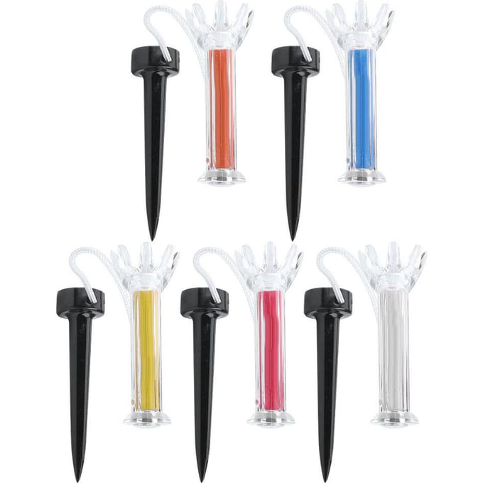 5 Stuks 90mm 79mm Duurzaam Flexibel Magnetisch Plastic Golf Tee Trainings Oefen Tool Accessoire 90mm white