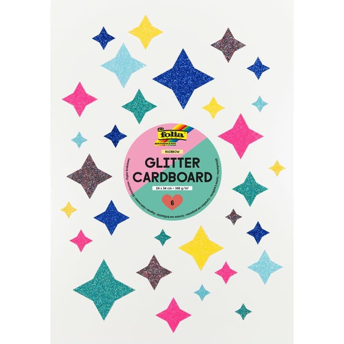 Glitterkarton Rainbow - Rainbow