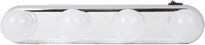 Desing make up light - Grijs / Wit - Kunststof - 4 lichttbronnen - Met Zuignappen - 31 x 31 x 7 cm